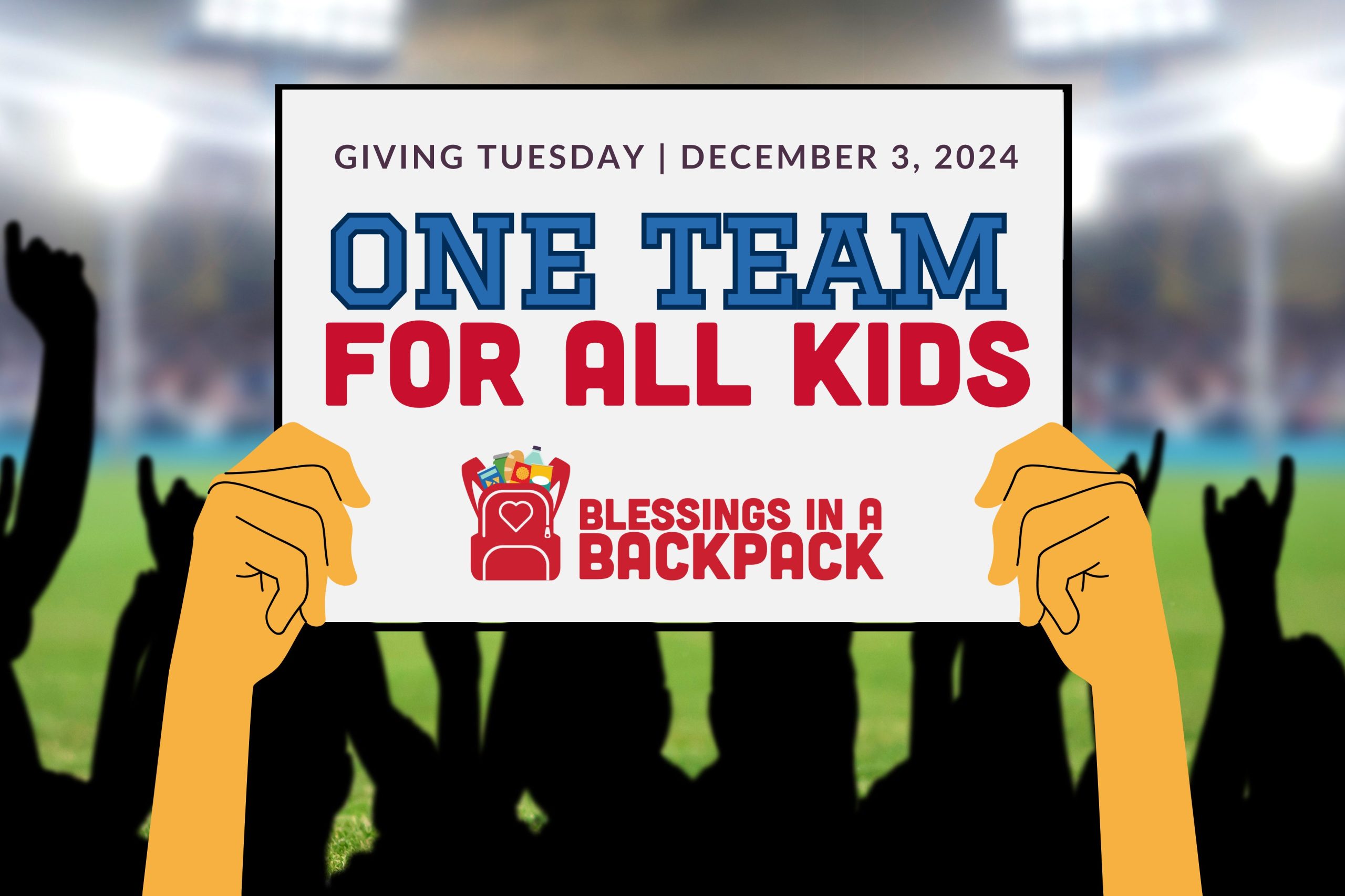 One Team All Kids Giving Tuesday Graphic